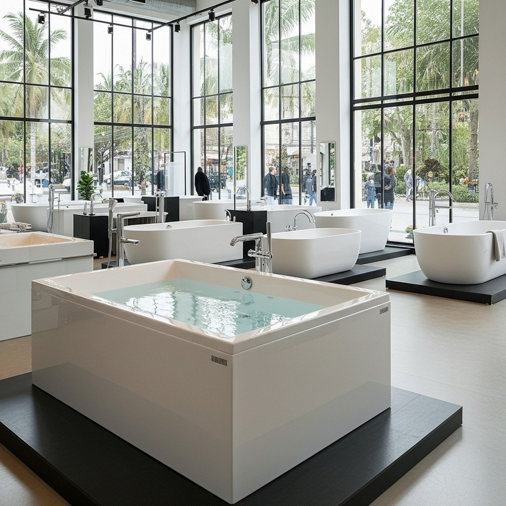 Vals Acrylic Freestanding Bathtub Made in Turkey